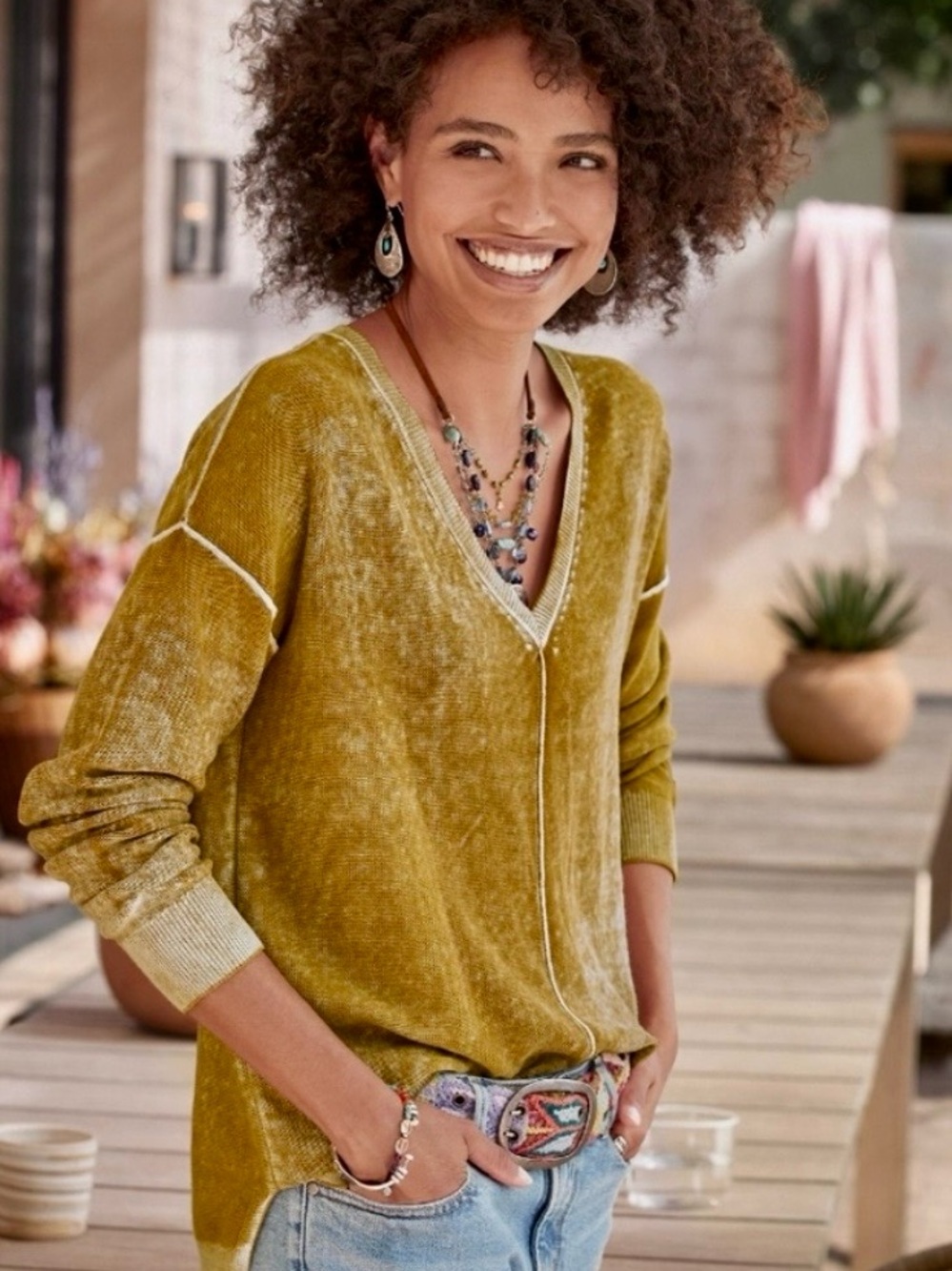 Sundance Cece V-Neck Sweater